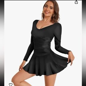 Long sleeve swimming dress
